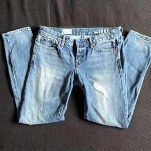Gap low rise skinny jeans
